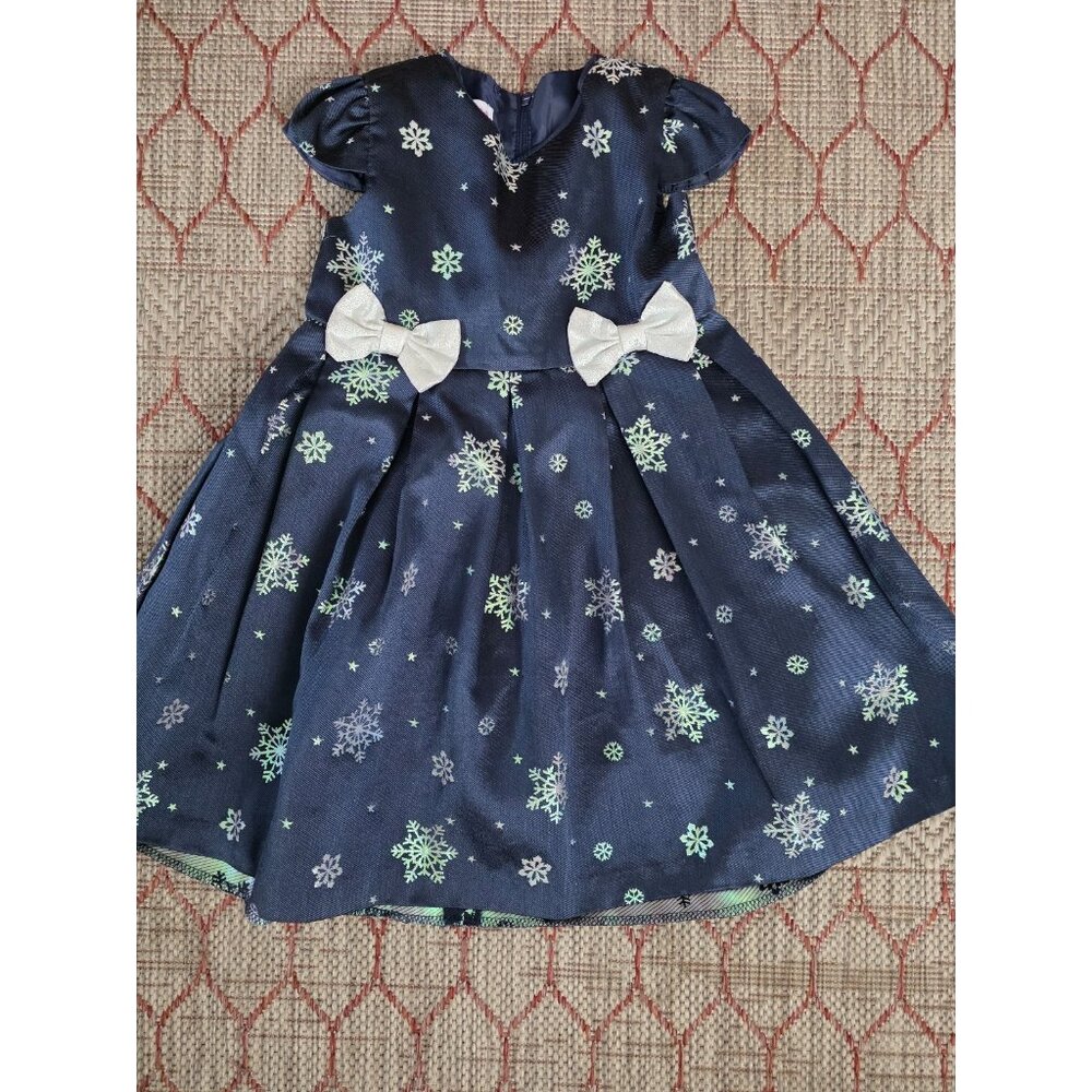 Bonnie Jean Girls Dresses Bonnie Jean Holiday Dress Navy Size 3t Gorgeous